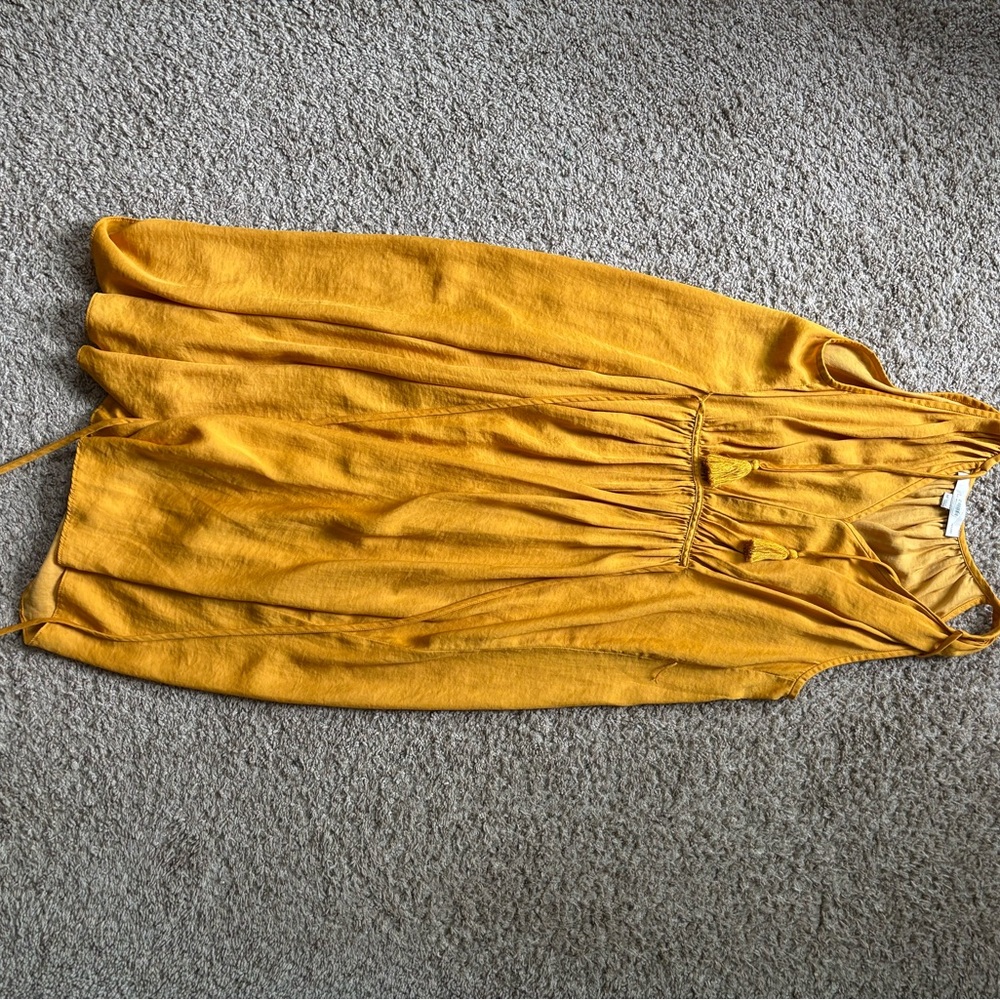 Vibrant Yellow Sleeveless Dress